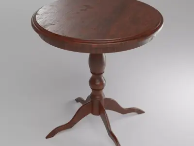Photorealistic Antique Coffee Table 1930-40s Design 3D model