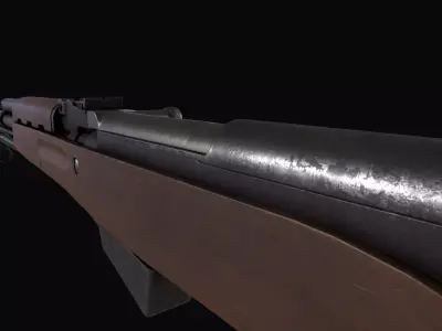 SKS Rifle Low-poly 3D model purchase