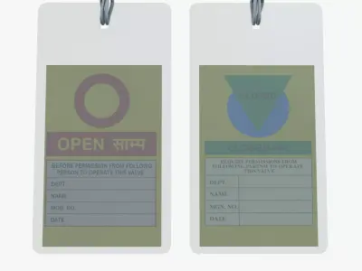 Lockout Tag 3D model