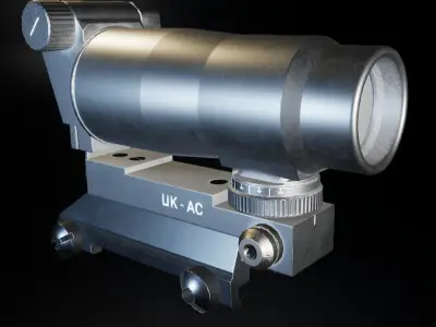 AAA PKA Scope Game Ready PBR Low-poly 3D model