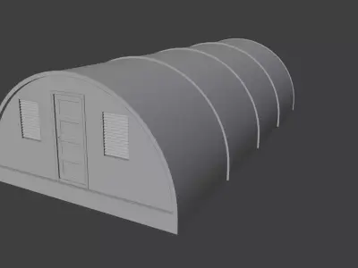 Army crew house east europe 3D model