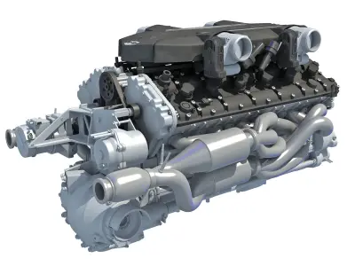 V12 Engine 3D model purchase