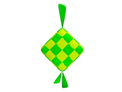 Traditional Ketupat Ornament 3D Printable Decorative Model 3D model