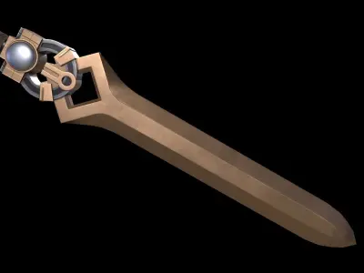 Great Sword Stylized Medieval PBR Low-poly 3D model