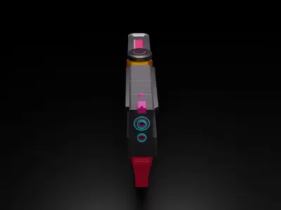 P-90 Gun model for game 3D 3D model