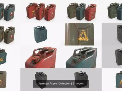 Jerrycan Assets Collection 3D Model Pack
