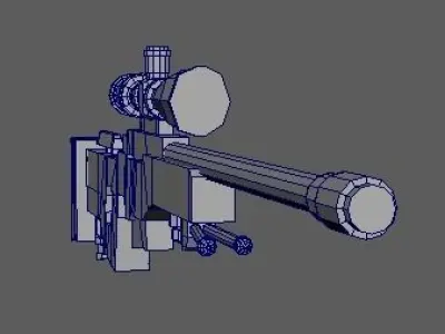 AWP weapon Low-poly 3D model