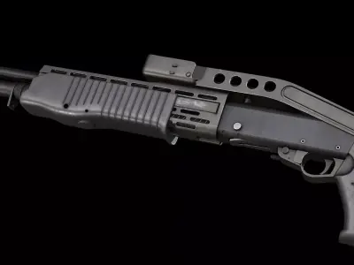 AAA SPAS 12 Game Ready PBR Low-poly 3D model