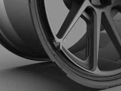 Rims Dvan wheel tuning part industrial  3D model