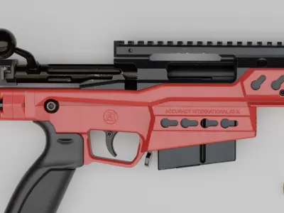 Accuracy International - AT-XC Low-poly 3D model