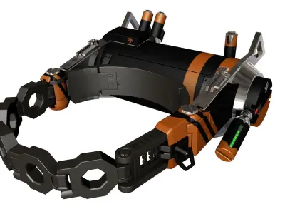 District 9 explosive neckbrace 3D model