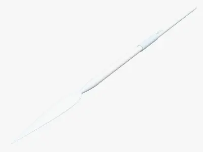 Medieval Spear Low-poly 3D model 5