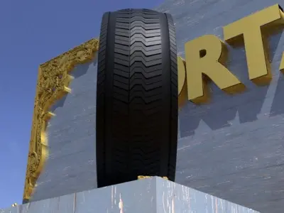 ORTAS TIRE NO 16 GAME READY Low-poly 3D model