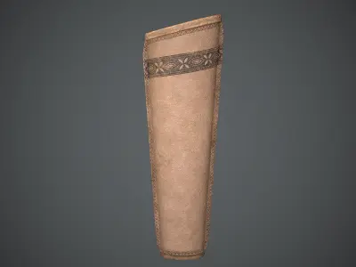 Quiver Medieval Low-poly 3D model