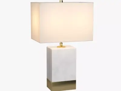 Lucent 2 Light Table Lamp in Antique Gold 3D model