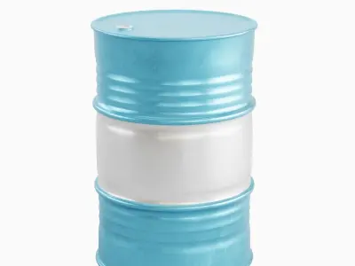 Steel Barrel 01 3D model purchase