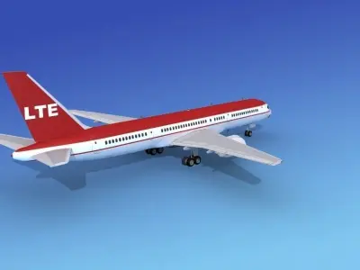 Boeing 757-200 LTE Intl Airways 3D model