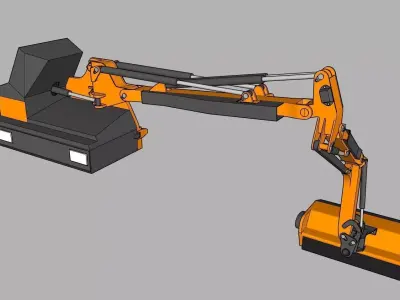 Epareuse Ferri TKD 560 - Ferri TKD 560 mower  3D model