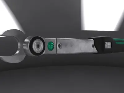 Torque Wrench Ratchet Low-poly 3D model