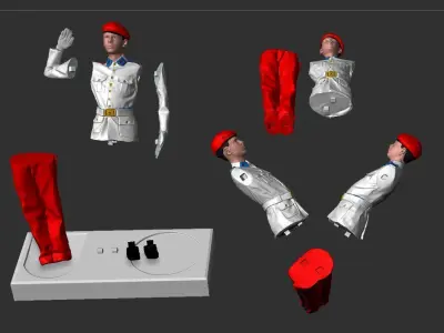 Aluno do Colegio Militar - Military School Student - Army 3D print model
