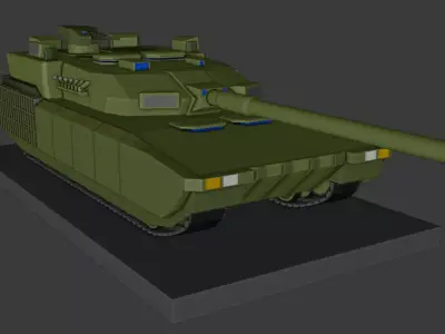 MBT-001 Concept Low-poly 3D model