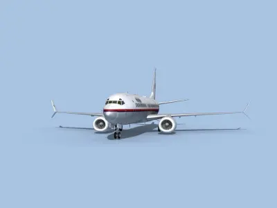 Boeing 737-800 Max Malaysia 3D model