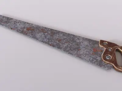 Handsaw tool Low-poly 3D model