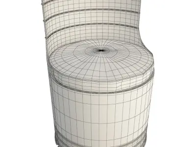 Drum Industrial Armchairs 3D model