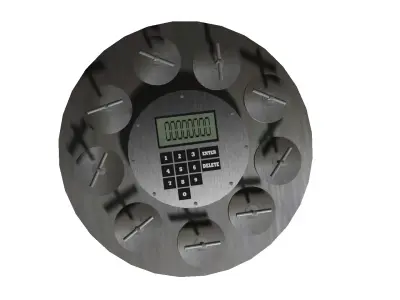 Chemical Bomb Low-poly 3D model