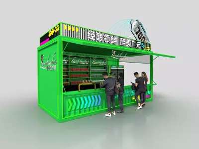 Container House Low-poly 3D model purchase