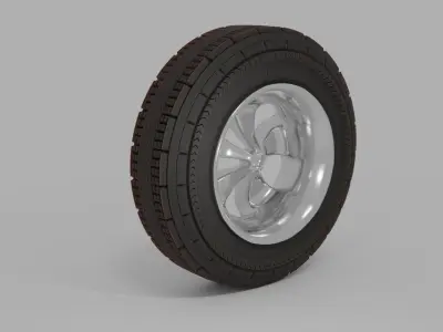 Tyre 3d Low-poly 3D model