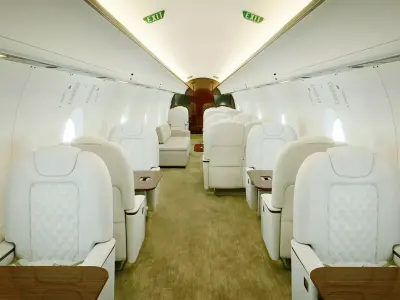 Jet Interior Low-poly 3D model