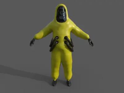 Hazard Suit Rigged PBR 3D model