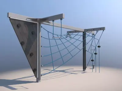 Modern playground Free 3D model