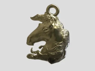 horse  pendant11 3D print model