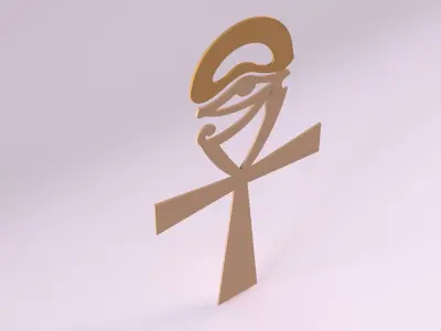 Egyptian Symbols - 015 Low-poly 3D model