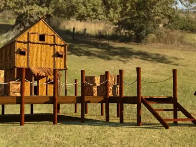 Modular Medieval Village - Game Ready 3D model Low-poly 3D model