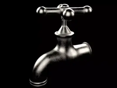 Water tap 3D model