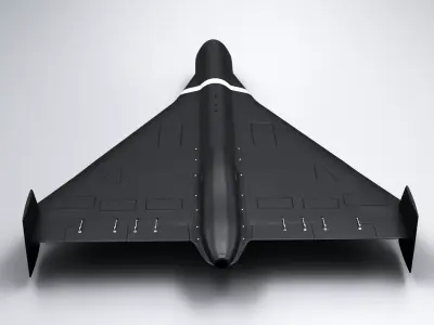 Geran-3 Jet-Powered Kamikaze Drone Low-poly 3D model