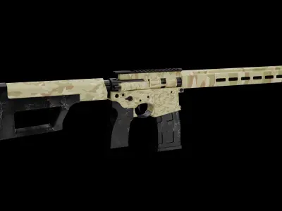 SIGM400 TREAD Rifle Low-poly 3D model