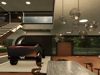 Retro Space Age Cyberhouse Free 3D model