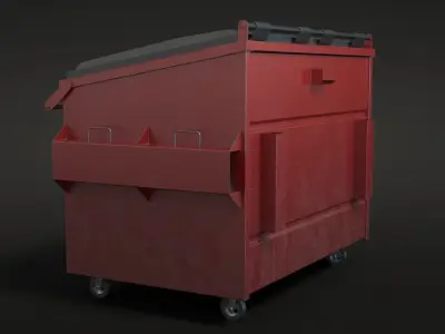 New Dumpster Low-poly 3D model