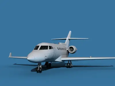 Hawker Siddley 800SR V15 3D model