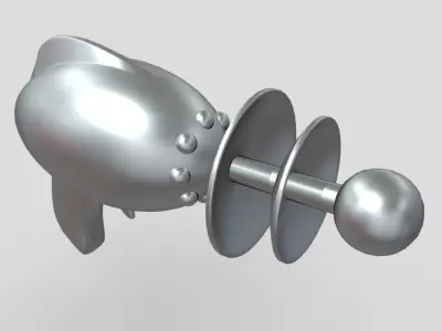 Laser Gun Low-poly 3D model buy
