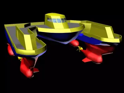 Sea Cutter Concept - textured 3D model