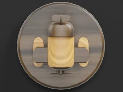 Plane Decoration 3D model