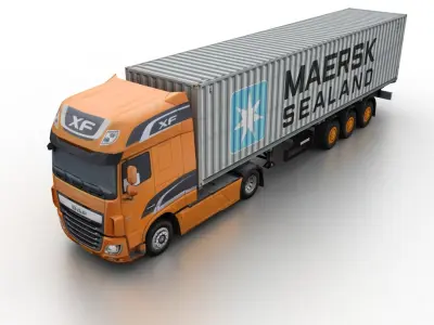 DAF XF 2013 3D model