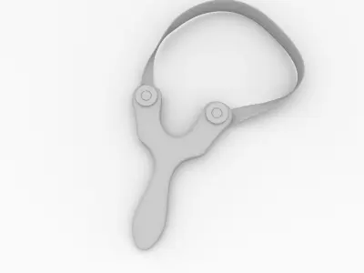 Slingshot belt with wrench 3D model