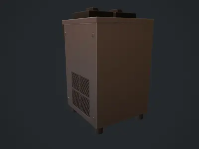 Ice Cream Machine Soft Serve Low-poly 3D model