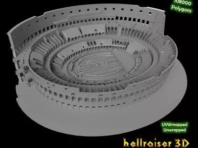 Colosseum Low-poly 3D model purchase